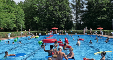 Aufsitzrasenmäher für das Freibad Nöpke