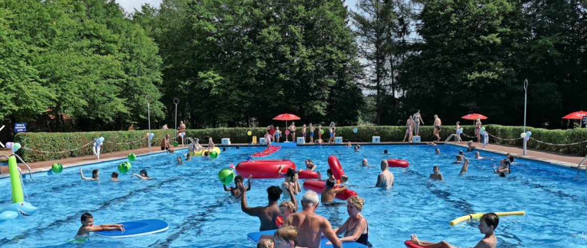 Aufsitzrasenmäher für das Freibad Nöpke