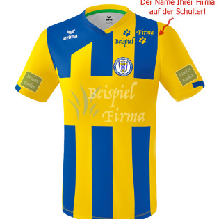 Firmenlogo auf Trikot/Schulterblatt